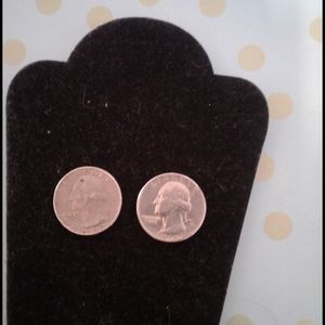 Lot of 2 SILVER CLAD QUARTERS